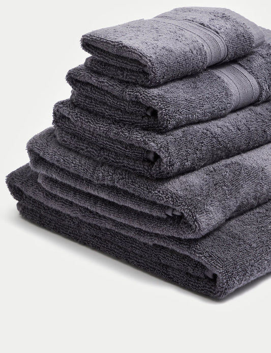 Grey Silver-Infused Luxury Bath Towel - Egyptian Cotton