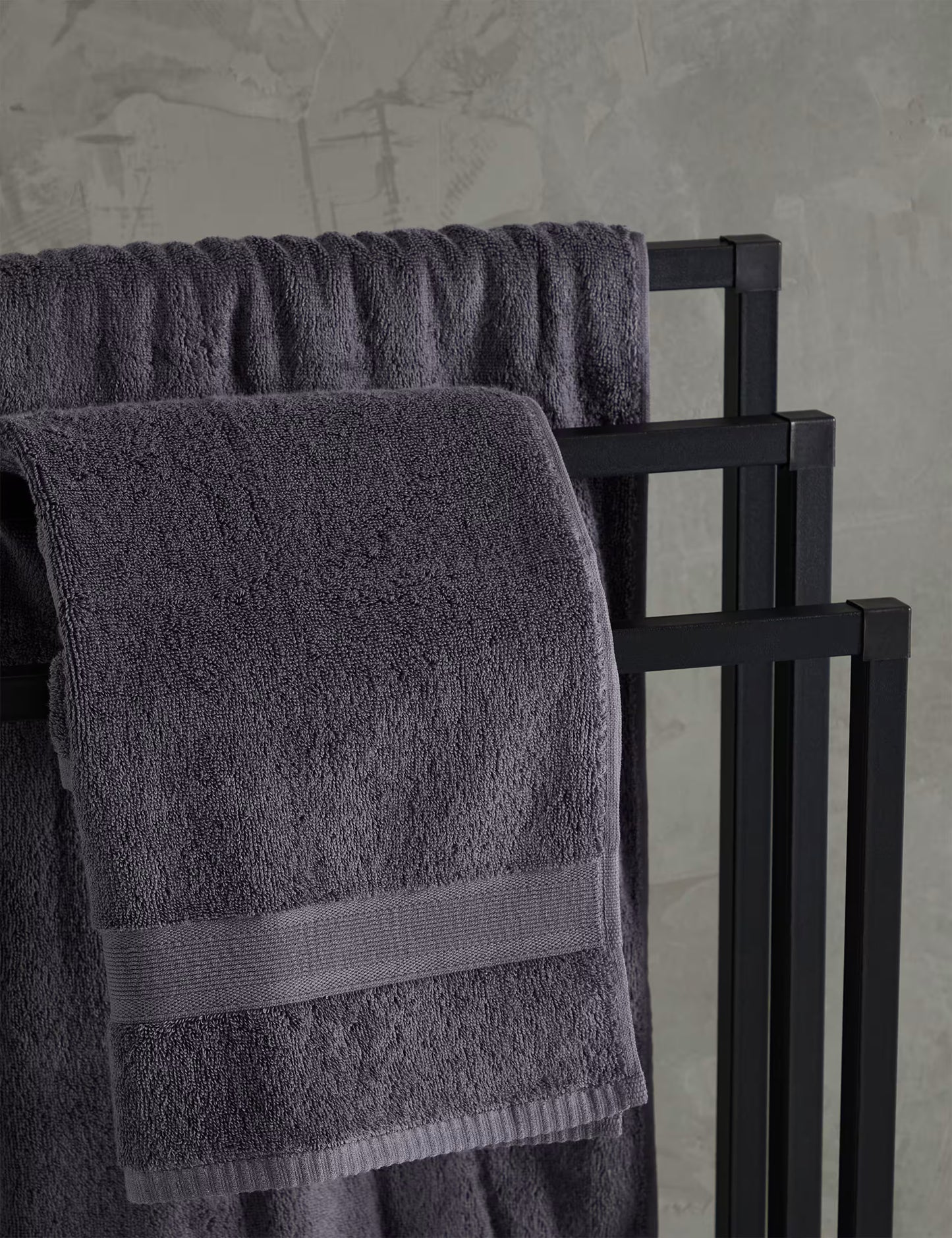 Grey Silver-Infused Luxury Bath Towel - Egyptian Cotton