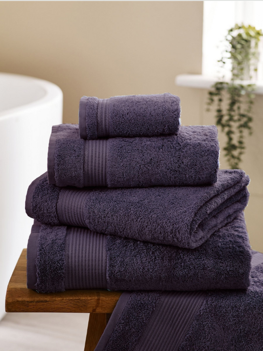 Silver-Infused Purple Luxury Bath Towel - Egyptian Cotton