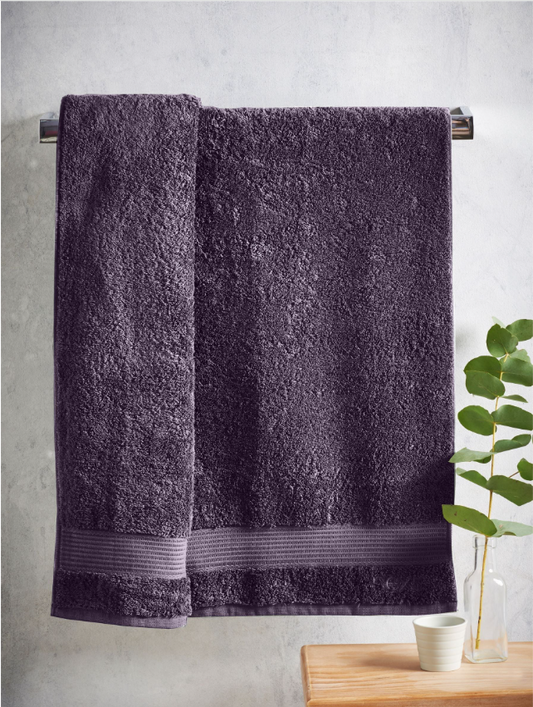 Silver-Infused Purple Luxury Bath Towel - Egyptian Cotton