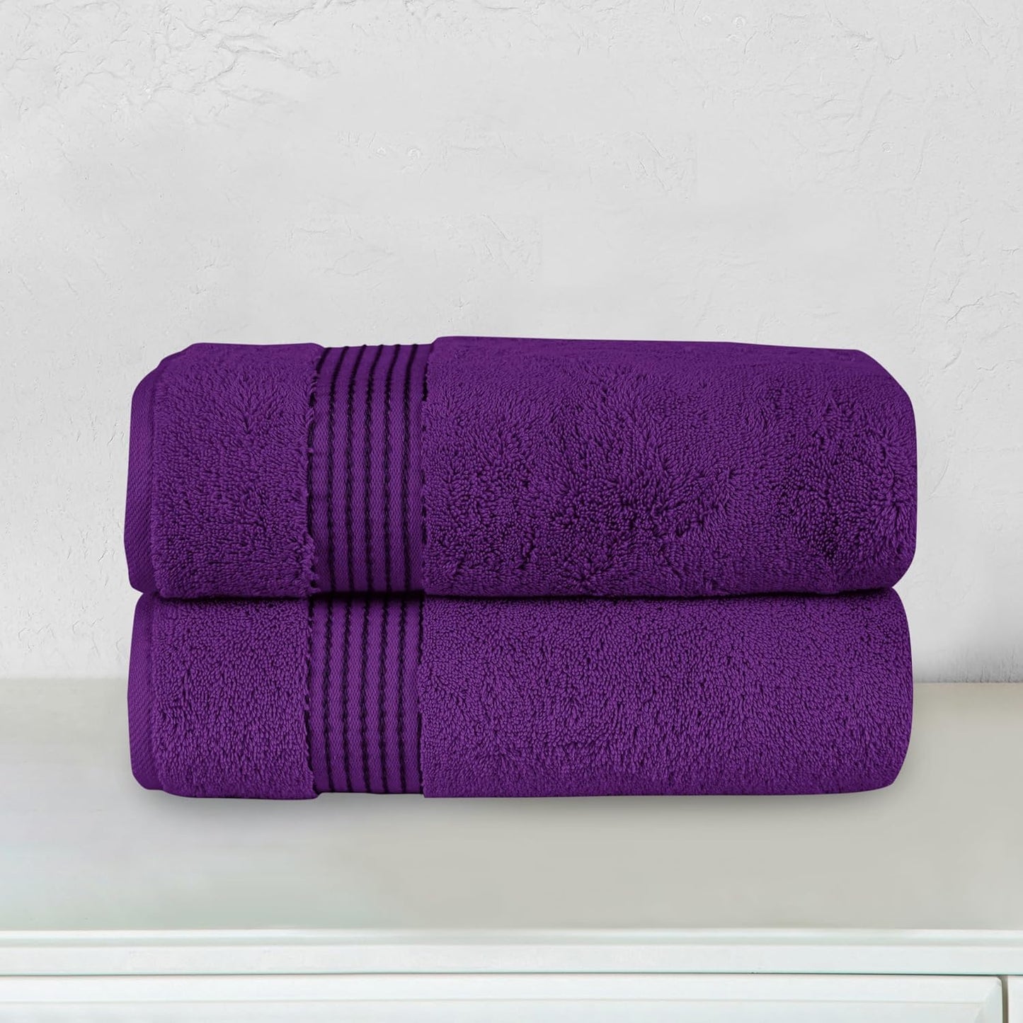 Purple Silver-Infused Luxury Gym Towel