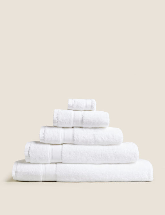 White Silver-Infused Towel 100% Egyptian Cotton