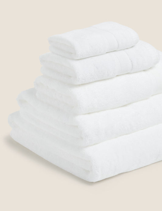 White Silver-Infused Towel 100% Egyptian Cotton