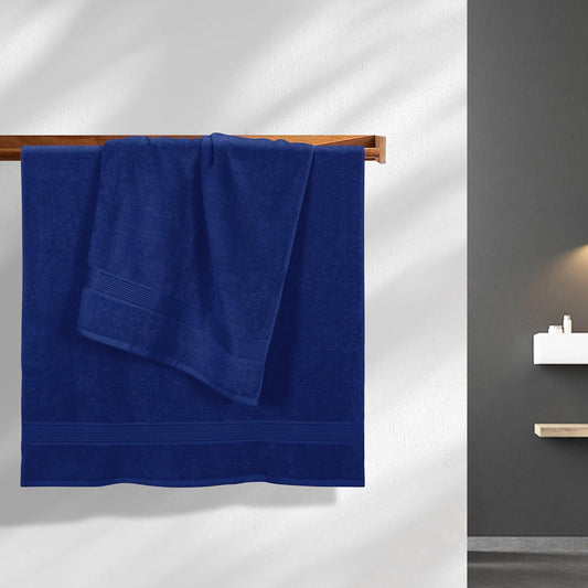 Blue Silver-Infused Luxury Bath Towel