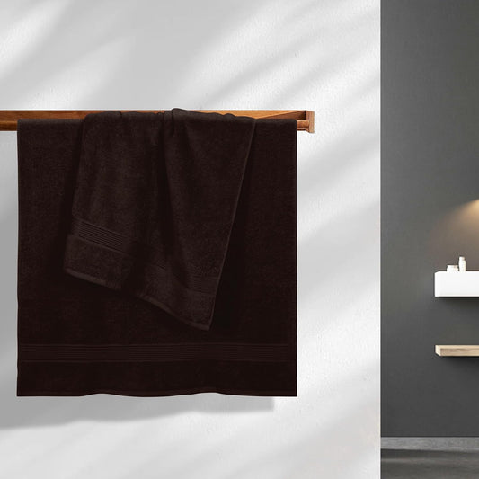 Brown Silver-Infused Luxury Bath Towel
